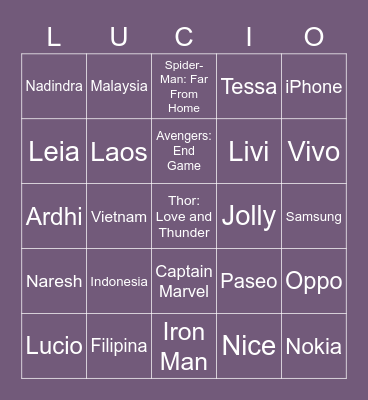 Bingo Card
