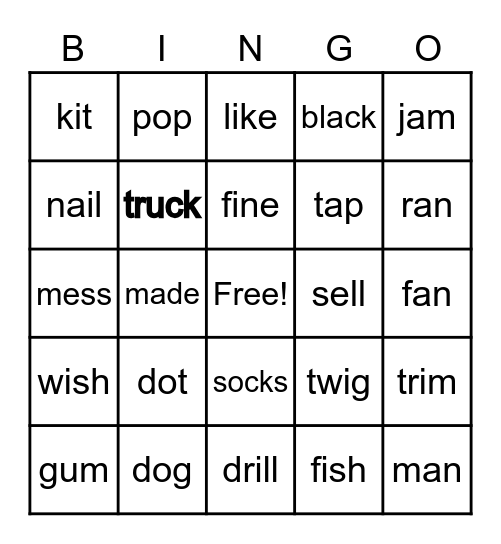 Bingo Card