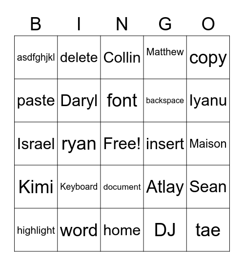 Digital Apps Bingo Card