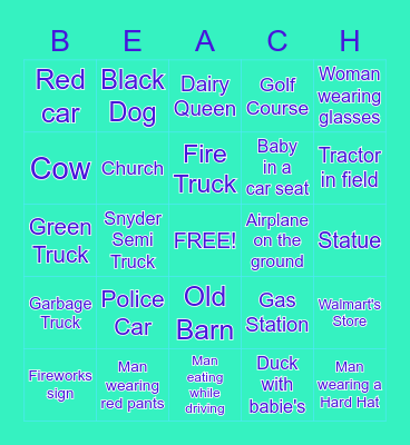 st. andrews Bingo Card