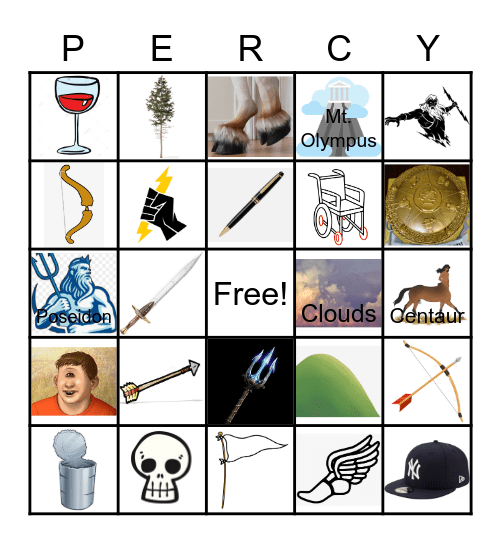Percy Bingo Card