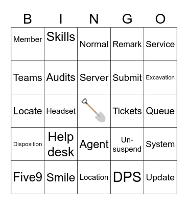 Customer service week BINGO!! Bingo Card