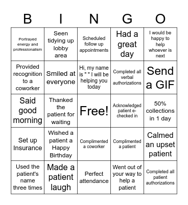 Customer Service Bingo 2022 Bingo Card