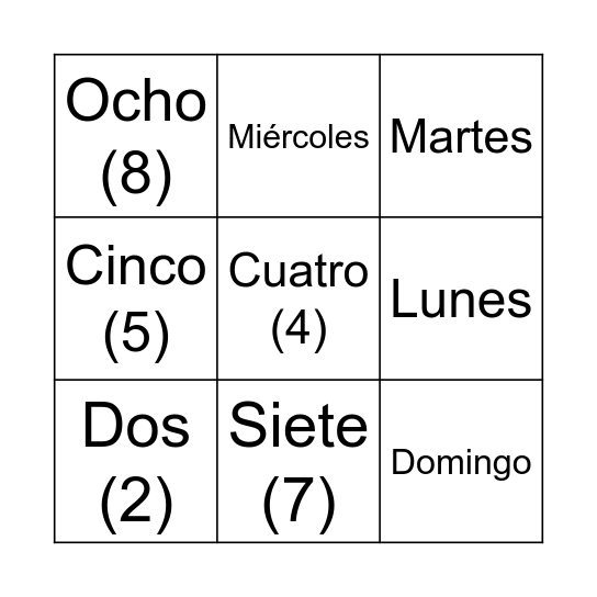 Loteria Bingo Card