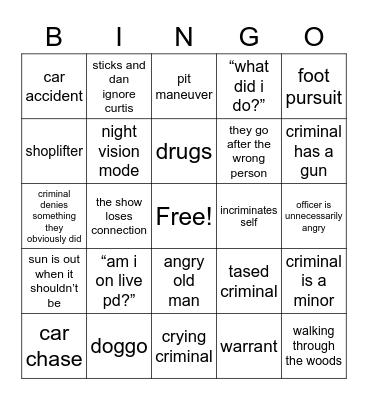 kay’s live patrol Bingo Card