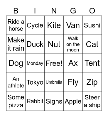 C4 plus lesson 1 book D Bingo Card