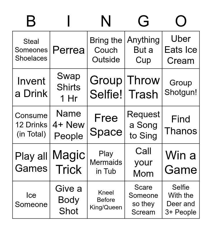 Puro Perreo Bingo Card