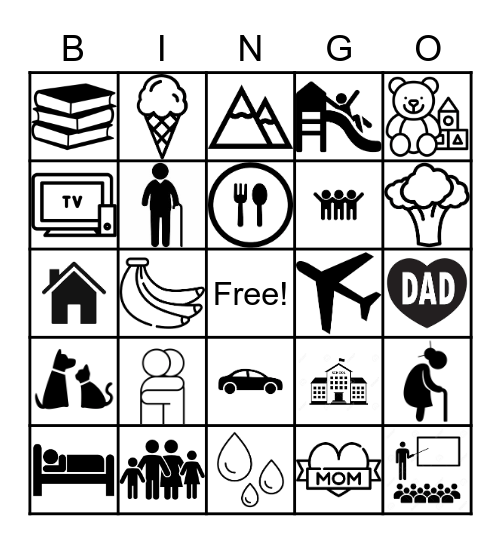 I am Thankful for ____ because Bingo Card