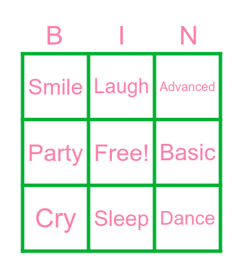 Test BINGO Card
