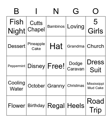 Happy Birthday Mother Royster! Bingo Card