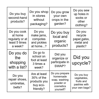 Find yomeone who answers YES these questions Bingo Card