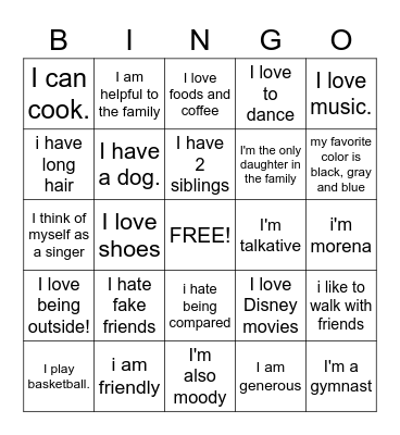 Meet Me Bingo Card