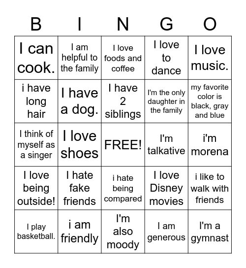 Meet Me Bingo Card