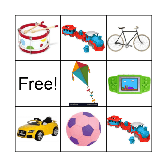 Toy Bingo Card