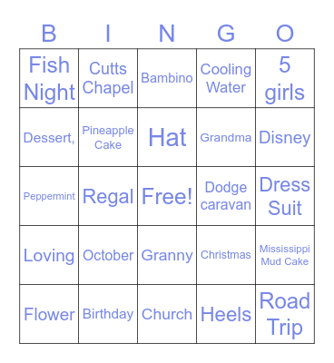 Happy Birthday Mother Royster! Bingo Card