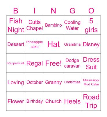 Happy Birthday Mother Royster! Bingo Card