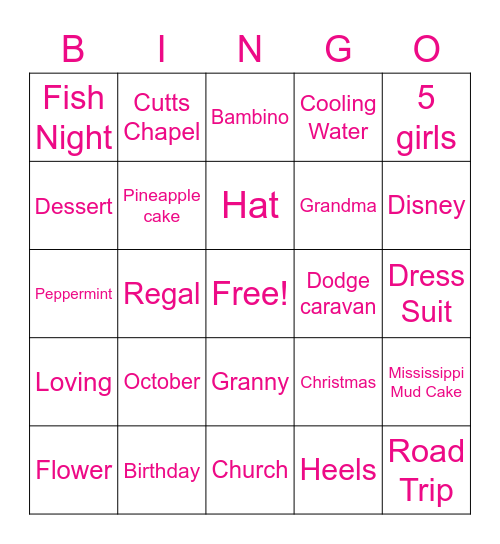 Happy Birthday Mother Royster! Bingo Card