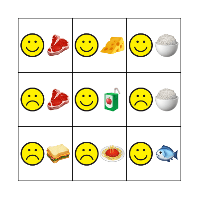 I LIKE ... / I DON'T LIKE ... Bingo Card