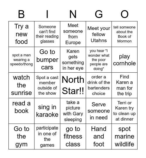 The Cruise That Never Ends Bingo Card