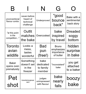 gcbs 6 Bingo Card