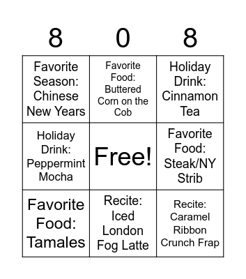 JINGLE MINGLE BINGO Card