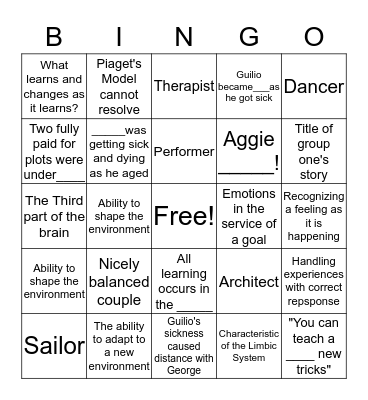 The Linden Tree Bingo Card