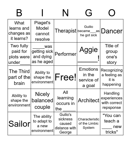 The Linden Tree Bingo Card