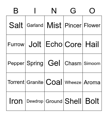 RainBoy Round 2 (Djinn) Bingo Card