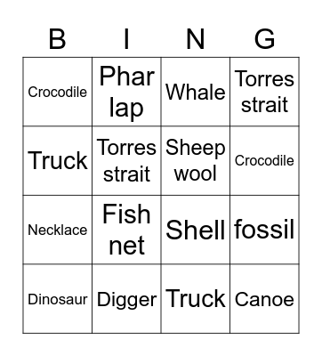 Museum scavenger hunt Bingo Card