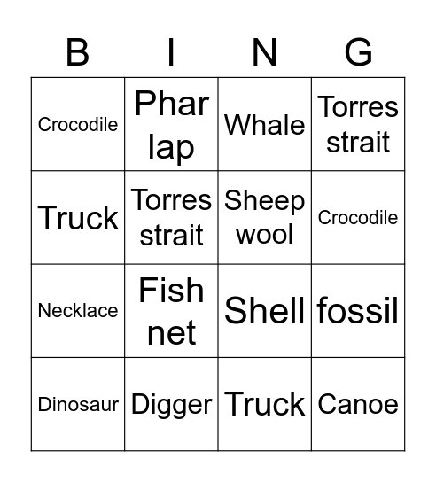 Museum scavenger hunt Bingo Card