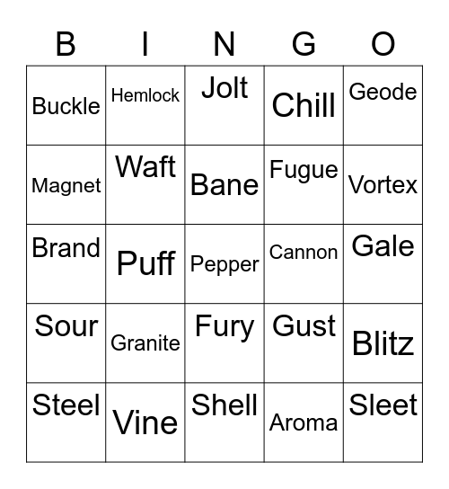 Mooncake round 1 [Djinn] Bingo Card
