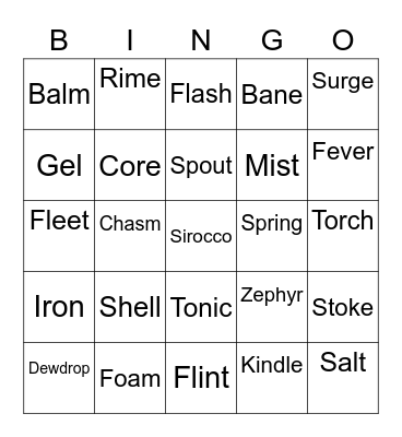Lycanroc round 2 [Djinn] Bingo Card