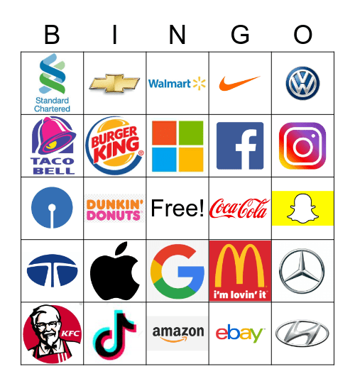 Brand Logos BINGO @ ABWA Bingo Card