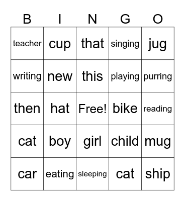 2a L 3-10 Bingo Card