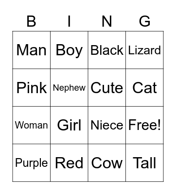 Final ASL Bingo Card