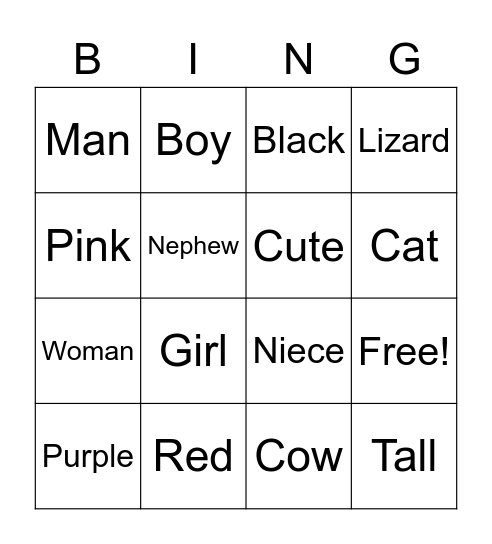 Final ASL Bingo Card