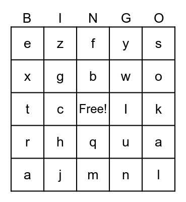 Algebra II Common Assessment Review Bingo Card