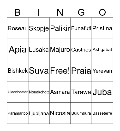 OBSCURE CAPITAL BINGO Card
