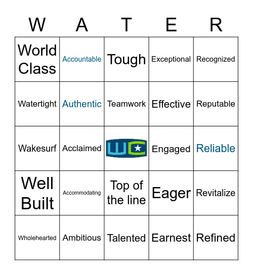 2022 Top Golf Bingo Card