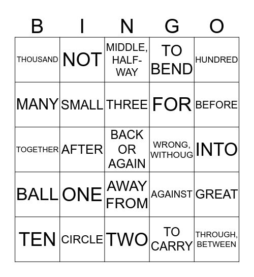 COMPREHENSIVE ROOTS (2) Bingo Card