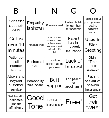 Phone Bingo Card