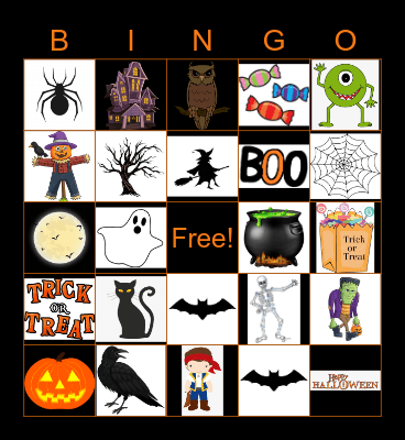 Halloween Bingo Card