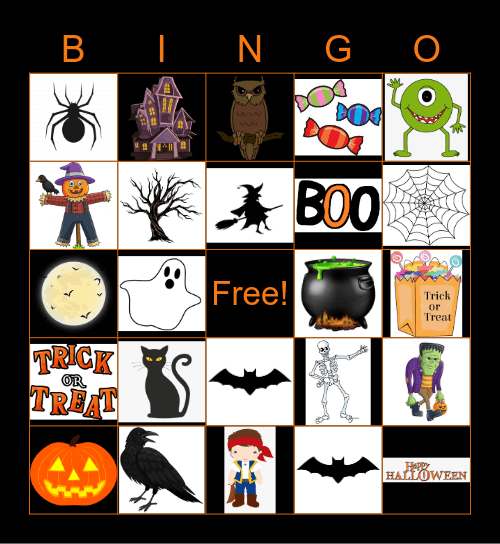 Halloween Bingo Card