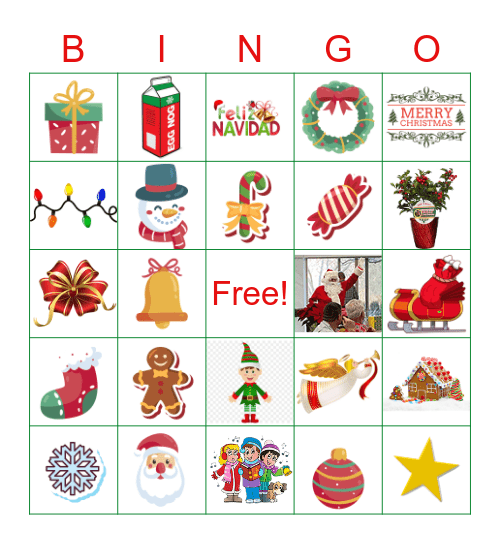 Holiday BINGO Card