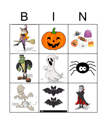 Halloween Bingo Card