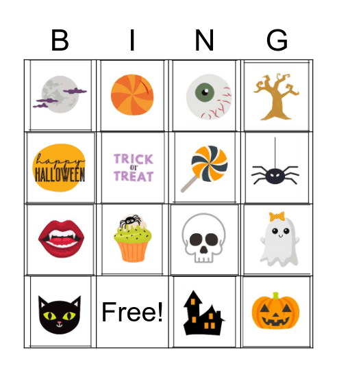 Halloween Bingo!! Bingo Card