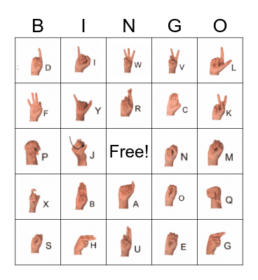 ASL BINGO Card