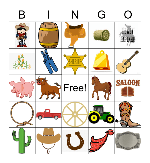 Country Bingo!! Bingo Card