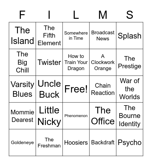 Movies_10082022 Bingo Card