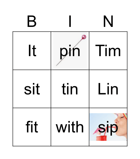 GR2 DL Week2 "i" Bingo Card